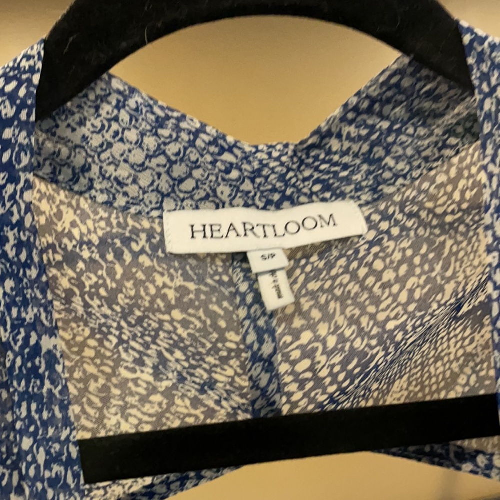 Sheer and Drapey Blue Python Top - Picture 3 of 3